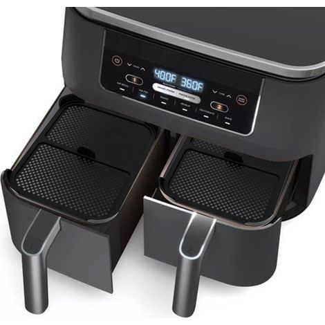 2 Pièces Protections Anti-éclaboussures Accessoires pour Air Fryer Ninja, Silicone Air Fryer Accessoires Compatible avec Ninja Foodi AF400 AF451 DZ401, Contre Les Projections de Graiss (1/4)