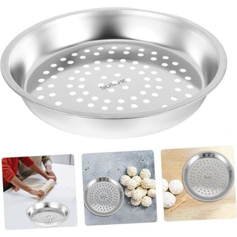 1 Panier vapeur, Acier inoxydable, 28 cm, Design épais, Cuisson saine, Maison et restaurant (1/5)