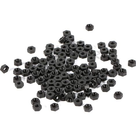 100 pièces M2 M3 M4 Plastique Nylon Hexagonal Entretoise Mâle (1/3)