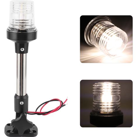 Faltbare LED-Navigationslichter 4000-4500K, 360°-Beleuchtung für Boote, Yachten, Wohnmobile, universelle Schiffsbeleuchtung (1/5)