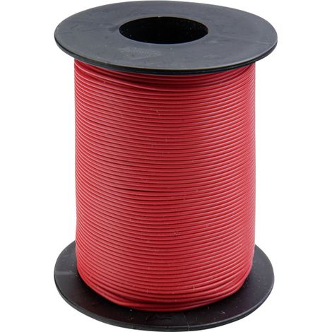 Donau Elektronik 105-0-100 Schaltdraht  1 x 0.20 mm² Rot 100 m