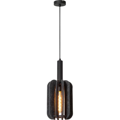 Lampe suspendue élégante Rafal noir avec gris - 45492/01/36 (1/2)