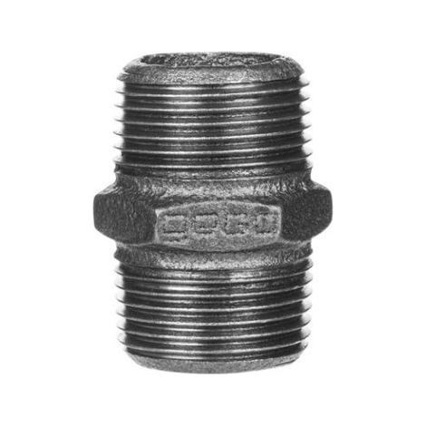 Gebo - Mamelon mâle/mâle acier noir 1"1/4 - 2807S