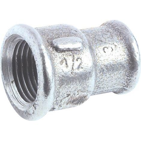 MANCHON REDUIT FONTE GALVANISEE DOUBLE FEMELLE N° 240