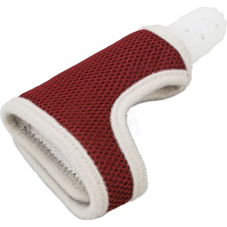 Protecteur Anti-Succion de Pouce en Silicone pour Bébé, Taille Ajustable et Confortable, Couleur Rouge (1/5)