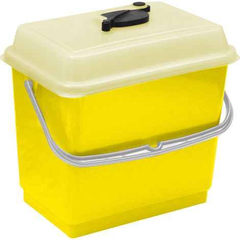 Secchio con coperchio 4 litri giallo