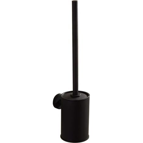 Wand-WC-Bürste aus Edelstahl 304 – Modernes Design – 360°-Bürstenkopf für effektive Reinigung – Maße: 38 x 9 x 13 cm – Schwarz 304 (1/5)