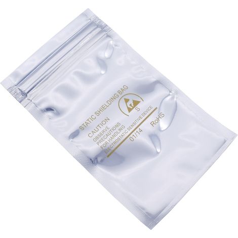 Quadrios ESD-Beutel (L x B) 75 mm x 125 mm abschirmend ESD-Kennbuchstabe S 10 St. (1/5)