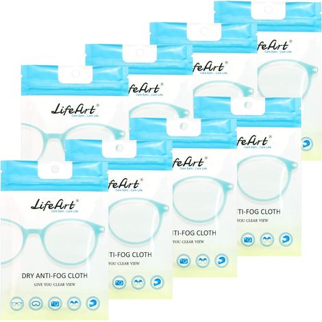 8 paños reutilizables para limpiar gafas, pantallas y lentes. (1/5)