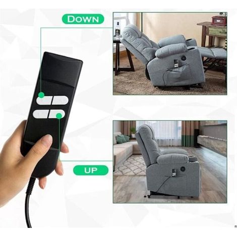 Bardusch - Télécommande électrique 5 broches pour fauteuils inclinables 4 boutons Compatible Okin, Limoss, Golden Installation facile (1/3)