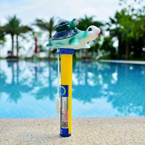 Thermometre Pour Piscine - Plage Flottante Avec Corde - Plage En Plastique Résistant Aux Chocs - Plage Pour Piscine Intérieure Et Extérieure - 1 Pièce (1/5)