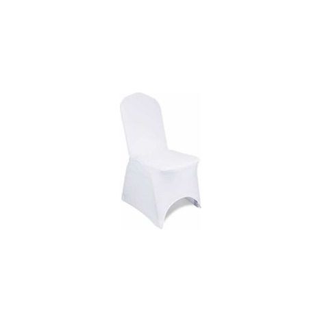 Lot de 10 housses de chaise en tissu élasthanne extensible amovible et lavable pour mariage, banquet, cérémonie, hôtel, salle à manger, fête, décoration