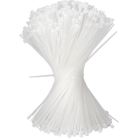 Bridas para cables de 200 x 2,5 mm - Resistentes a los rayos UV y al calor - 500 unidades para la organización de cables y jardinería (1/5)