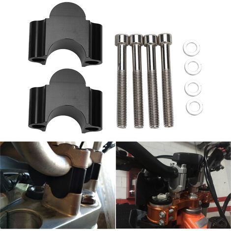 28-mm-Lenkererhöhungs-Montageklemme aus Aluminium, 28-mm-Höhenadapter für Motorrad/ATV (1/5)