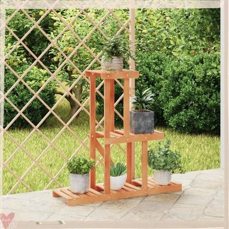 362872 Support à fleurs 81x25x75,5 cm bois massif de sapin (1/5)