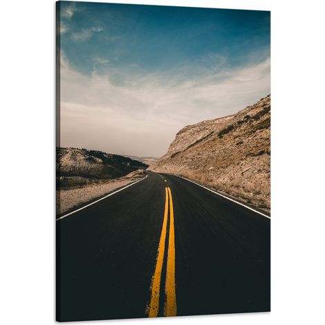 Stampa su tela "Strada naturale nel deserto" 60x90