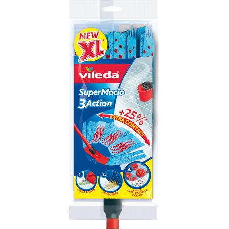Vileda FIOCCO SUPERMOCIO 3ACTION XL + MANICO