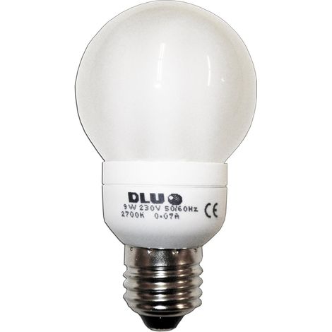 DLU Light Elektronische Kugellampe 230V E27 9W Warm FLS84040