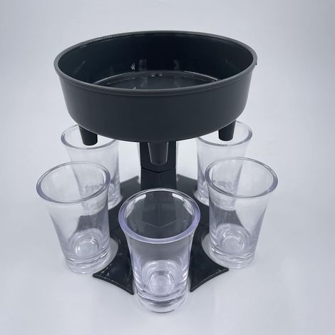 GETRÄNKESPENDER ALKOHOLAUSGIESSER + 6x GLAS FÜR PARTYBAR (1/5)