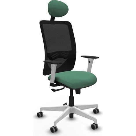 Piqueras-y-crespo Zulema chaise bureau vert émeraude (1/3)
