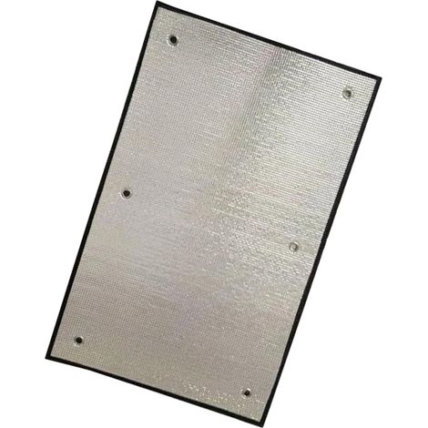 Film isolant pour fenêtre en aluminium (100 x 50 cm) , Bloque les rayons UV, réfléchit la chaleur, bloque la lumière et préserve l'intimité (1/5)