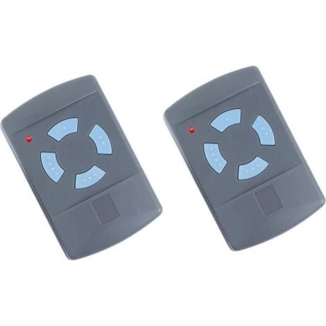 Paquete de 2 mandos a distancia para puerta de garaje Sdre HSM4 de 868 MHz con 4 botones, color azul. Reemplaza los transmisores Hormann de 868 MHz: HS4, HSM2, HSP4, HS1, Tubauto HSM4 y HS4. (1/4)