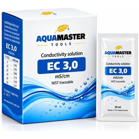 Aqua Master solución de calibración EC 3,0 20 ml (1/5)