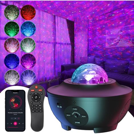 Projecteur LED – Veilleuse avec haut-parleur musical sommeil apaisant capteur sonore télécommande (1/5)