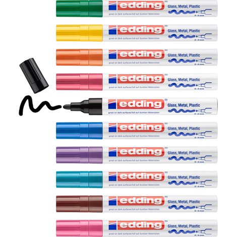 edding 750 Marqueur peinture brillante, multi-couleur (1/5)