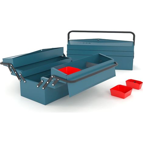 Boîte à outils 5 étages 430mm Heco HE1085BL (1/3)