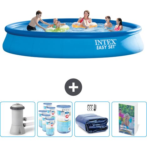 Intex Piscine Easy Set Ronde - 457x84 cm - 5-pièces SCB102 (1/5)