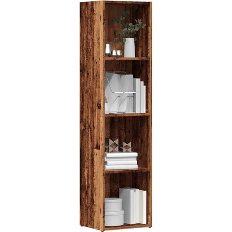 Bücherregal Altholz-Optik 36×30×143 cm Holzwerkstoff (1/5)