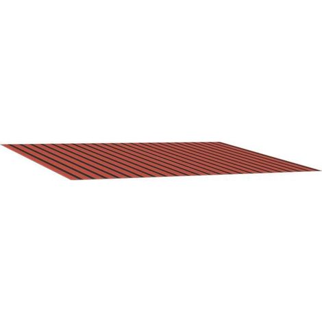Toile de remplacement pour store, orange et marron, 350 x 200 cm (1/5)