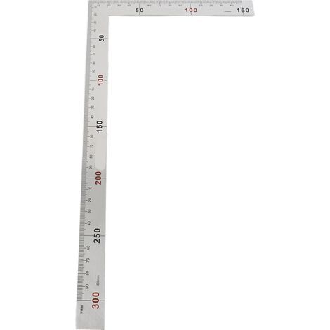 Équerre à angle droit en acier inoxydable, modèle 01, 300x150mm (1/5)