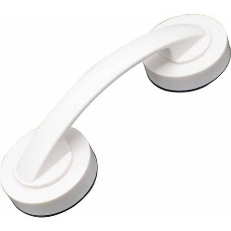[NEVER USED] Super Power Suction Cup Grip, Helping Grip Handle, Handrail Puller for Bathroom, Shower, Cabinet, Mini Fridge (White)