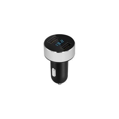 Mini chargeur allume-cigare 2 ports USB – Charge rapide 3.0A – Indicateur de niveau de batterie LED – Compatible smartphones et tablettes (1/5)