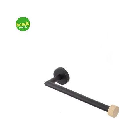 Porta Salviette Feridras 20cm Nero/Bamboo (1/2)