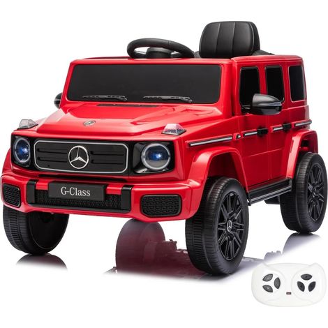 Mercedes G580 Auto Elettrica per Bambini 12V 1 a 4 anni - Veicolo a Batteria con licenza ufficiale, Telecomando, Ruote in EVA & cintura di sicurezza - Veicolo per bambini con Porte funzionanti & (1/5)