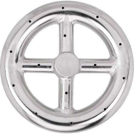 Anneau de brûleur à gaz/propane rond de 6 pouces, convenant aux foyers à brasero intérieurs et extérieurs. (1/5)