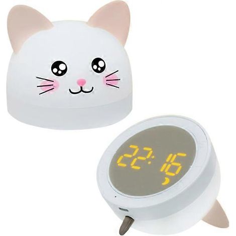 Réveil numérique mignon en forme de chat, version enfant (1/5)