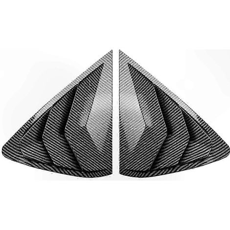 Garniture de ventilation latérale en fibre de carbone pour X6 F16 2015-2019, panneau décoratif de persienne de fenêtre (1/5)