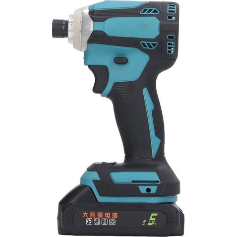 Visseuse électrique sans fil modèle 171 21 V à batterie lithium sans balais, avec chargeur et 2 batteries. Tension de la prise du chargeur : 100-240 V CA (norme européenne). (1/5)