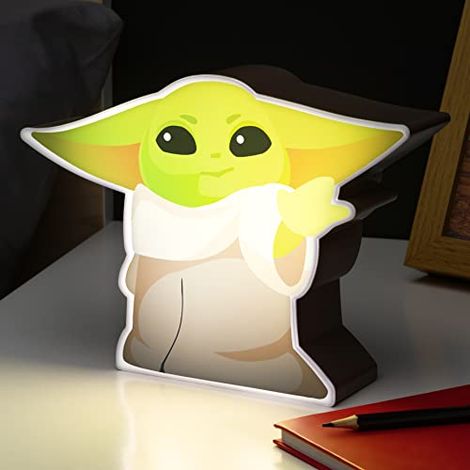 Paladone Lampada LED Star Wars The Mandalorian Grogu (Box Light) 2D (1/4)