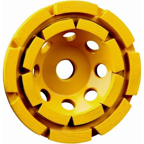 Dewalt – Disque diamant pour meuleuse – Ø 125 mm – Alésage 22,2 mm – Type double cloche turbo – DT3796 – Acier spécial haute performance (1/7)