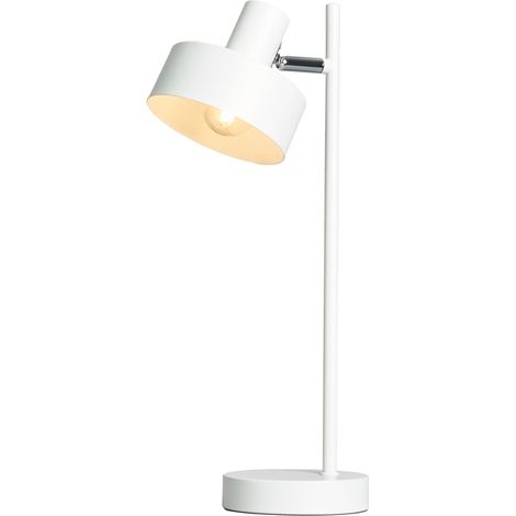 Litecraft Alyssa Task Table Lamp Adjustable 1 Light - White, Polished Chrome (1/5)