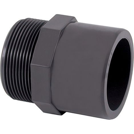 Raccord PVC pression - Embout fileté simple PVC pression mixte FM Ø50-1'' 2pcs