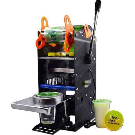 Macchina sigillatrice per tazze, alta efficienza, design intuitivo, colore nero, spina europea, 220V (1/2)