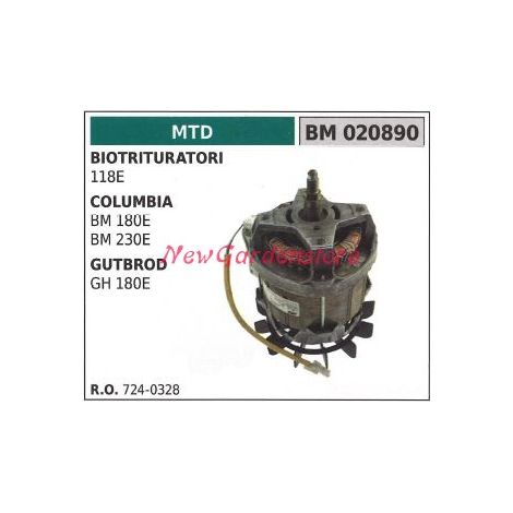 Motore elettrico MTD biotrituratore 118e columbia bm 180e 230e 020890
