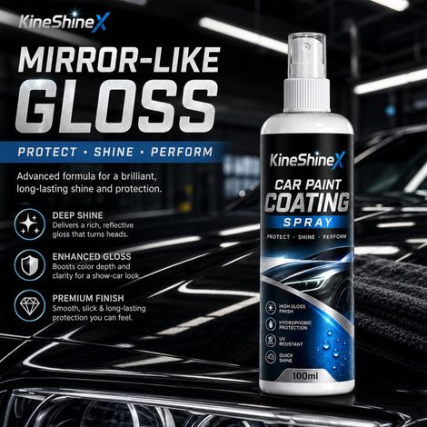 KineShineX Autolack-Spray 100ml: Hochglänzende, wasserabweisende Schutzflüssigkeit für Autolack (1/5)