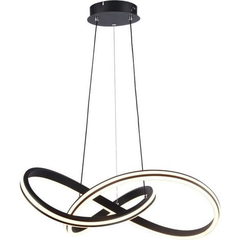 Lámpara colgante LED V-TAC de 40 W, diseño moderno, color negro, altura 1220 x 600 mm, CCT 3 en 1 (1/5)